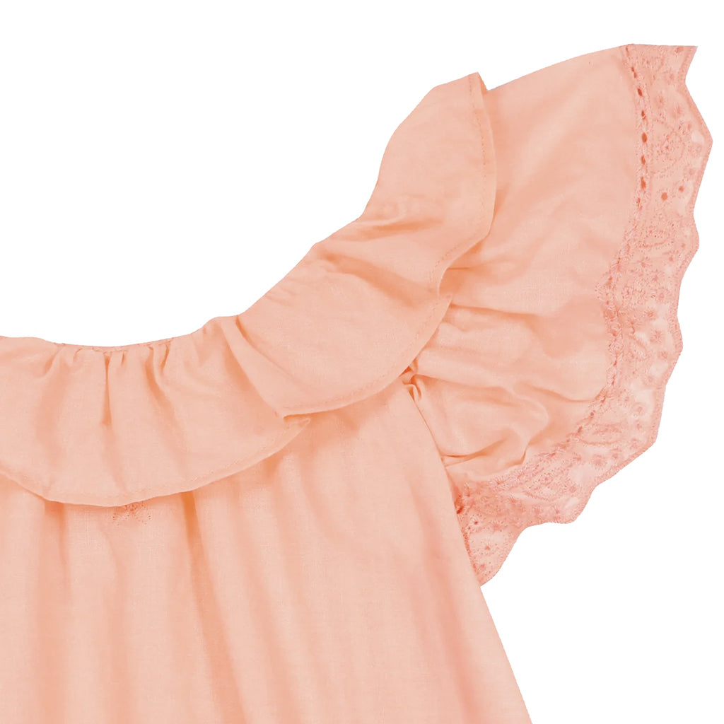 Bonton Baby Anna Dress Rose Pink Sunset
