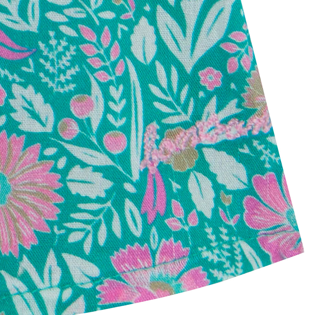 Bonton Baby Noisette Dress Prelude Green Floral Print