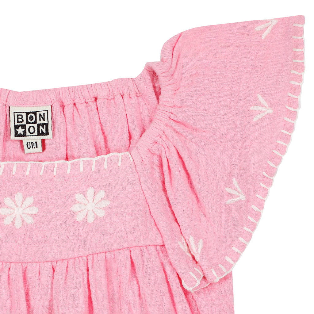 Bonton Baby Reve Dress Rose Pink Fiesta