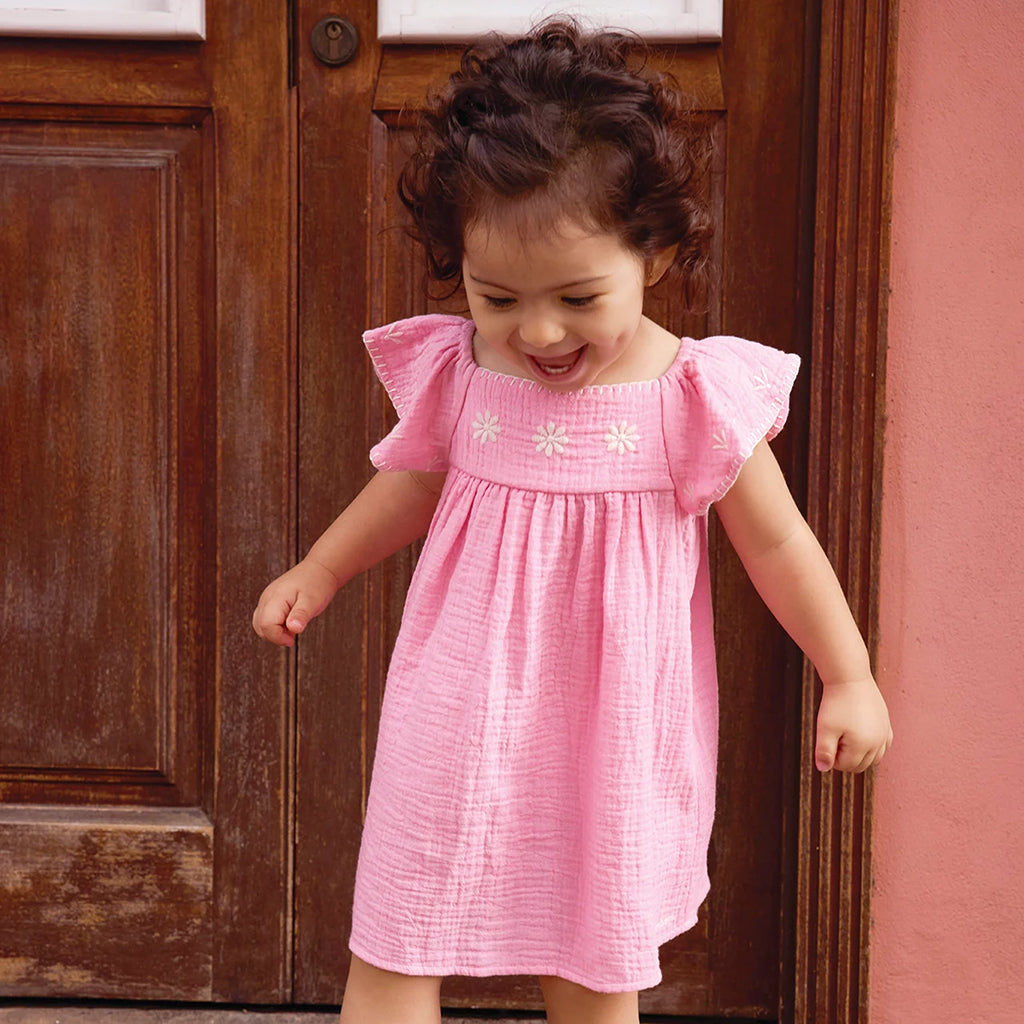 Bonton Baby Reve Dress Rose Pink Fiesta