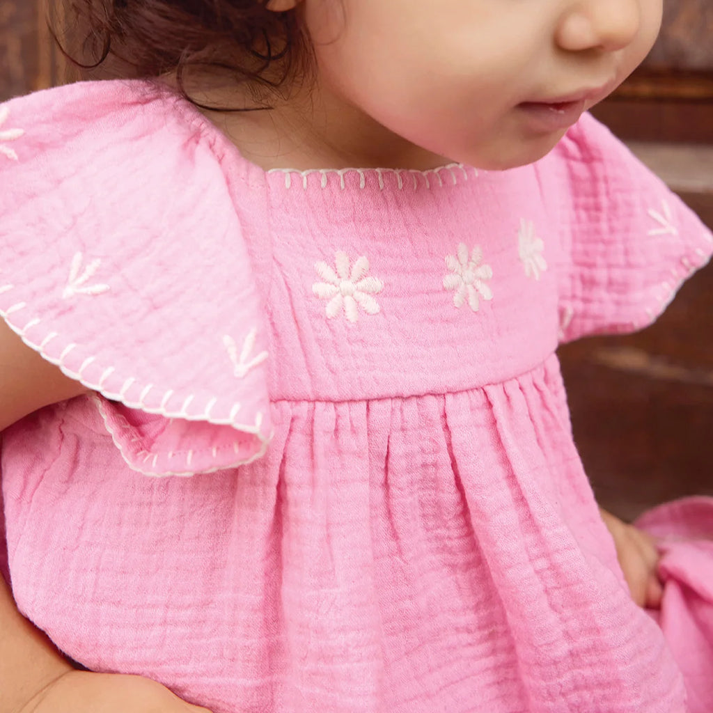 Bonton Baby Reve Dress Rose Pink Fiesta