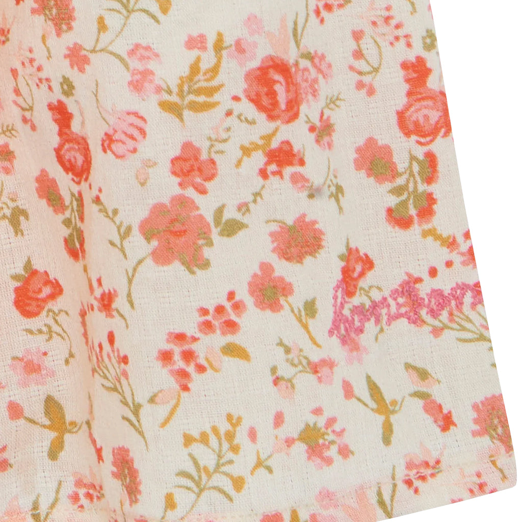 Bonton Baby Louise Dress Red Indiennes Floral Print