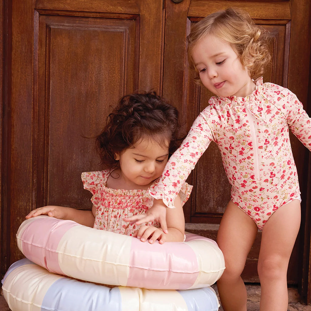 Bonton Baby Louise Dress Red Indiennes Floral Print