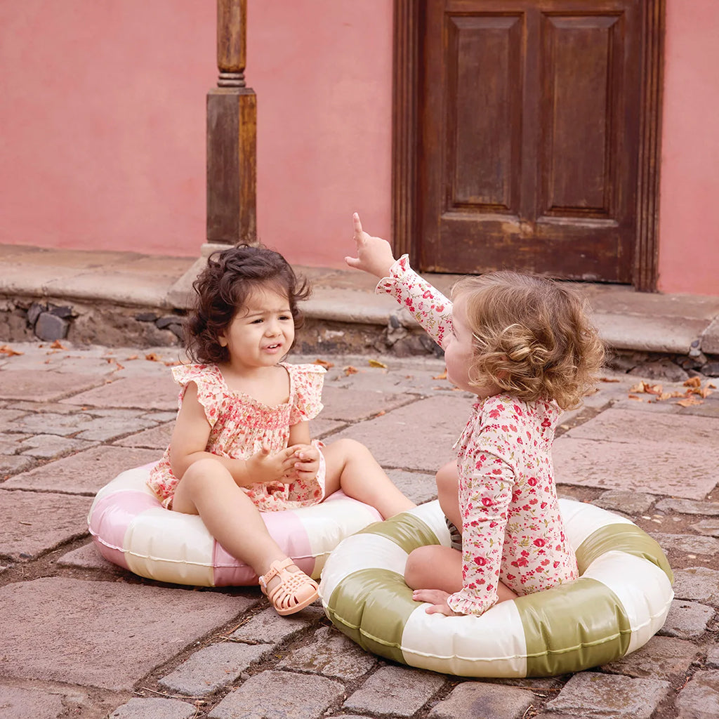 Bonton Baby Louise Dress Red Indiennes Floral Print