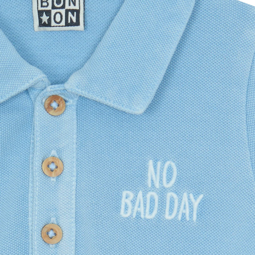 Bonton Baby Lewis Romper Blue Azul