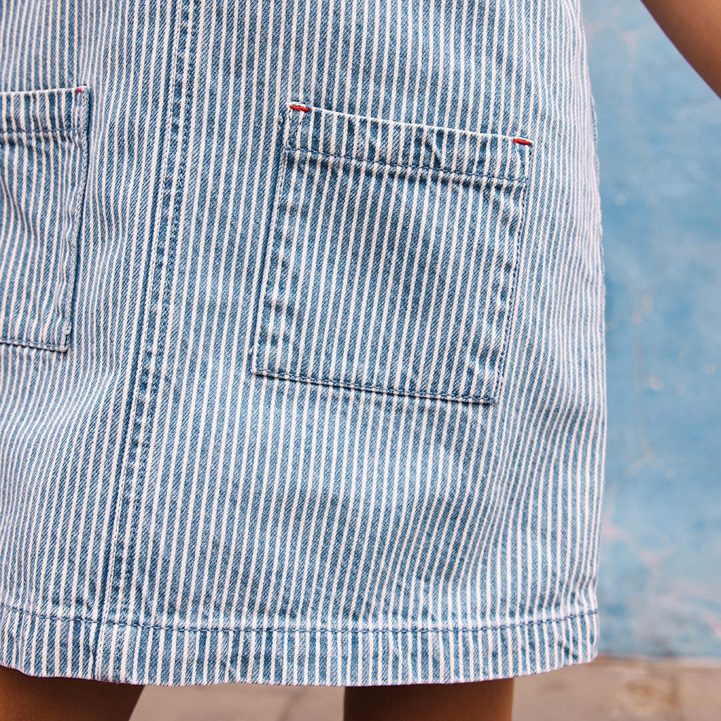 Bonton Child Nolita Dress Oshkosh Blue Stripes