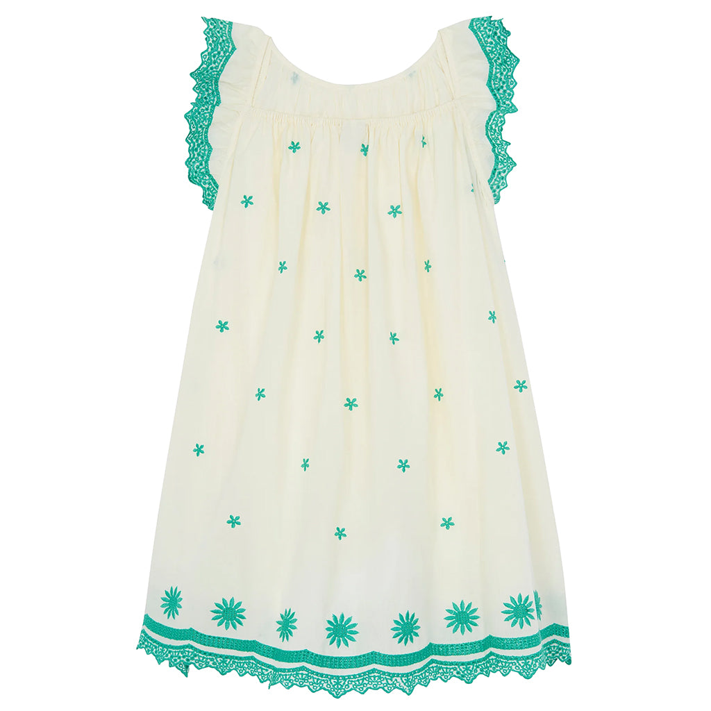 Bonton Child Lena Dress Ecru White