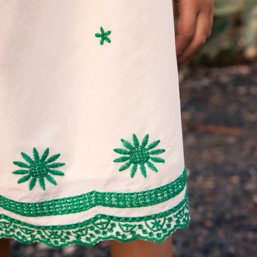 Bonton Child Lena Dress Ecru White