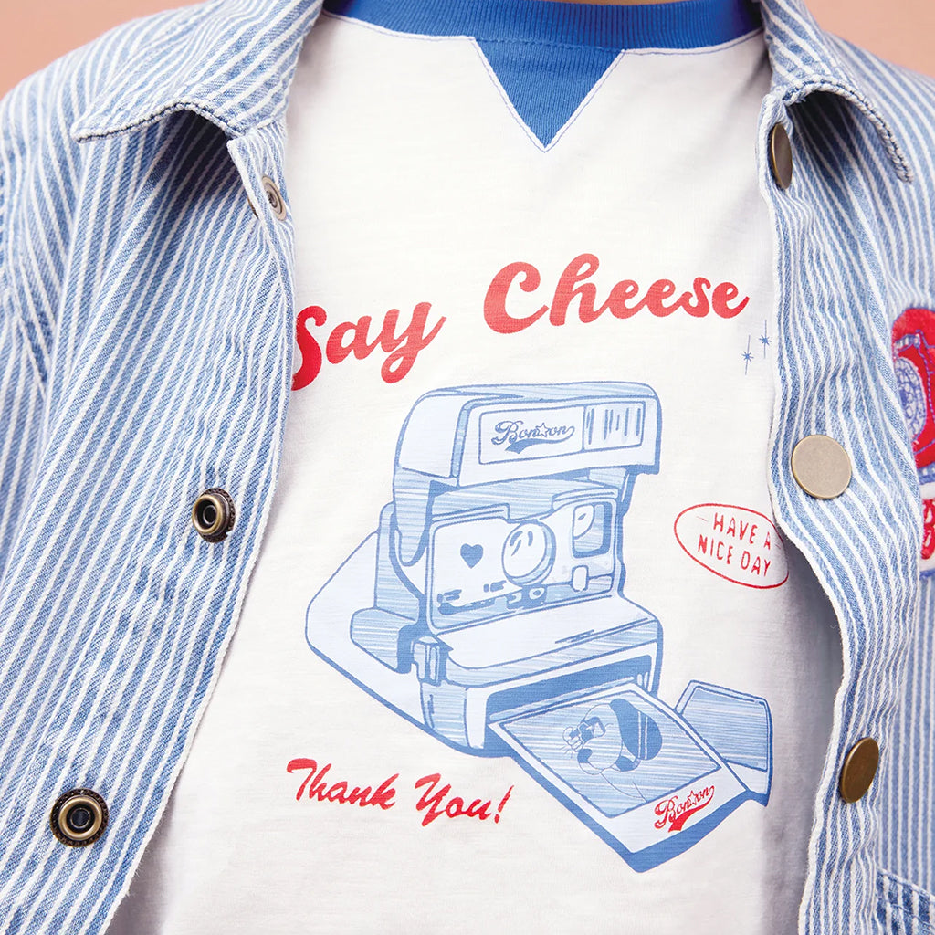 Bonton Child Nineties Jacket Oshkosh Blue Stripes