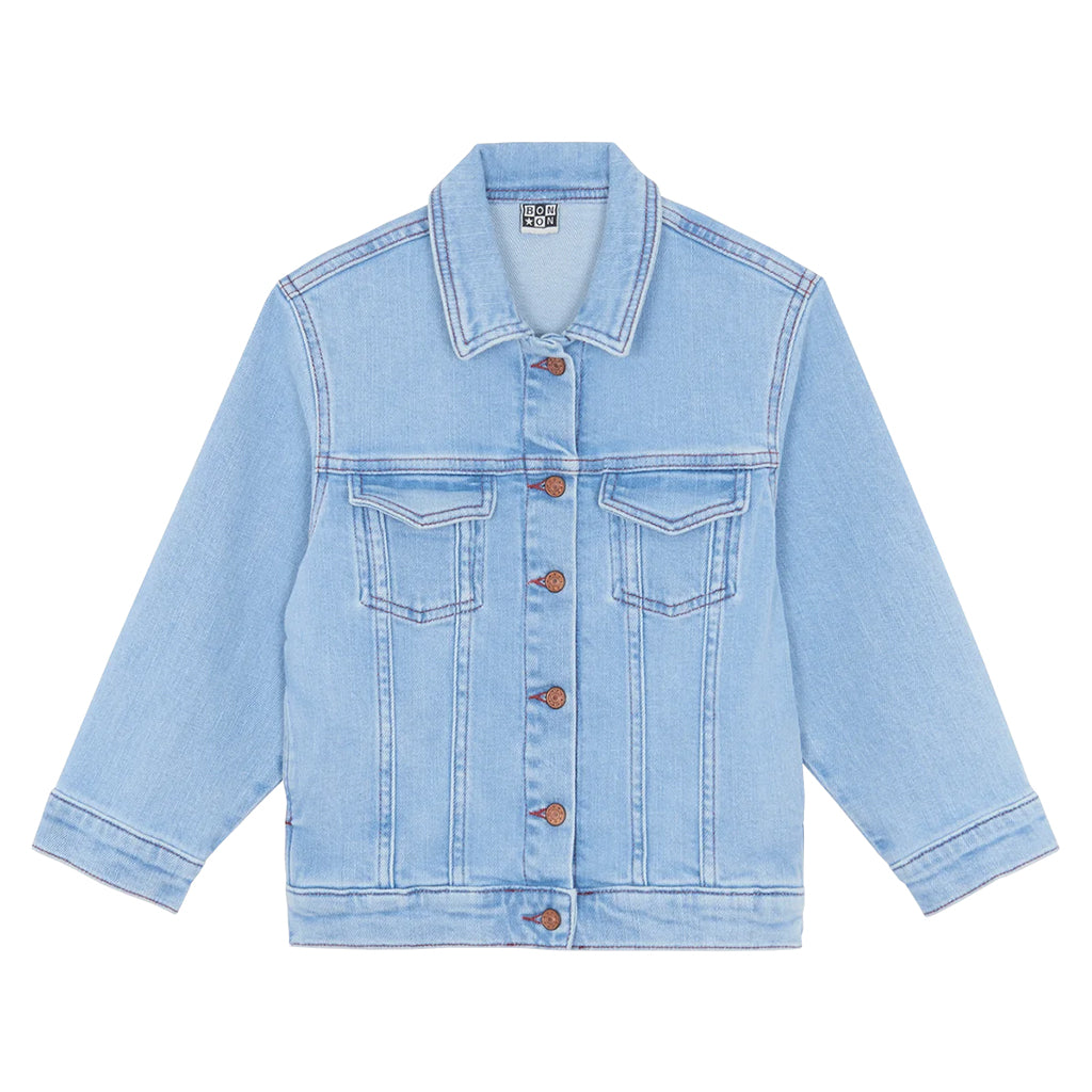 Bonton Child Nael Jacket Bleached Denim Blue