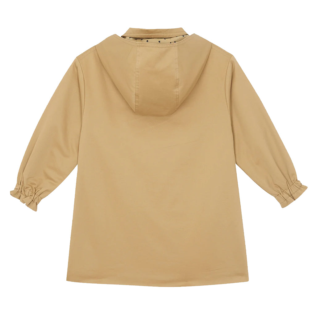 Bonton Child Noudy Trench Coat Straw Beige