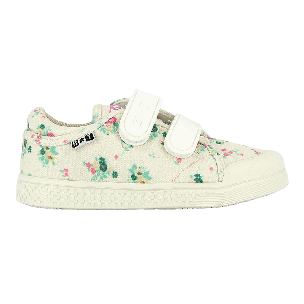 Bonton Child Izy Scratch Shoes Bouquet Coco Floral Print White