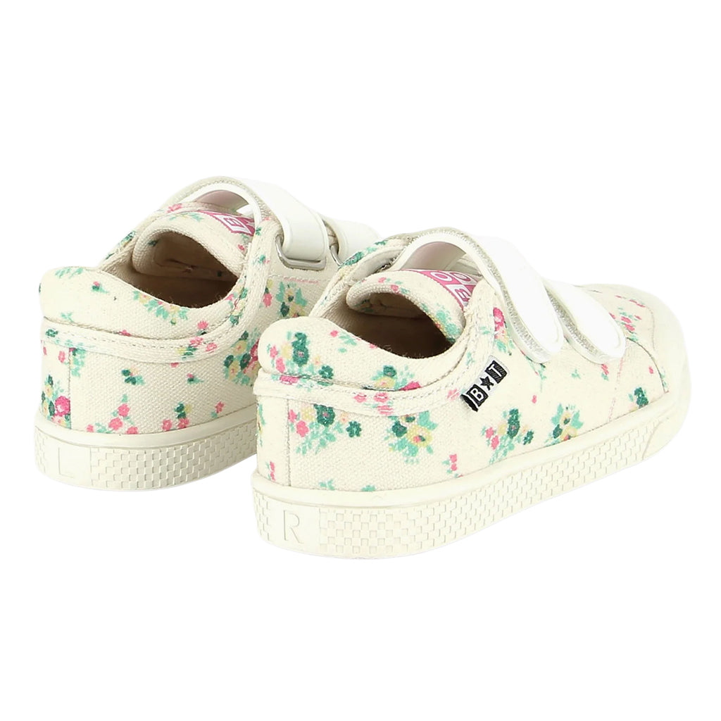 Bonton Child Izy Scratch Shoes Bouquet Coco Floral Print White