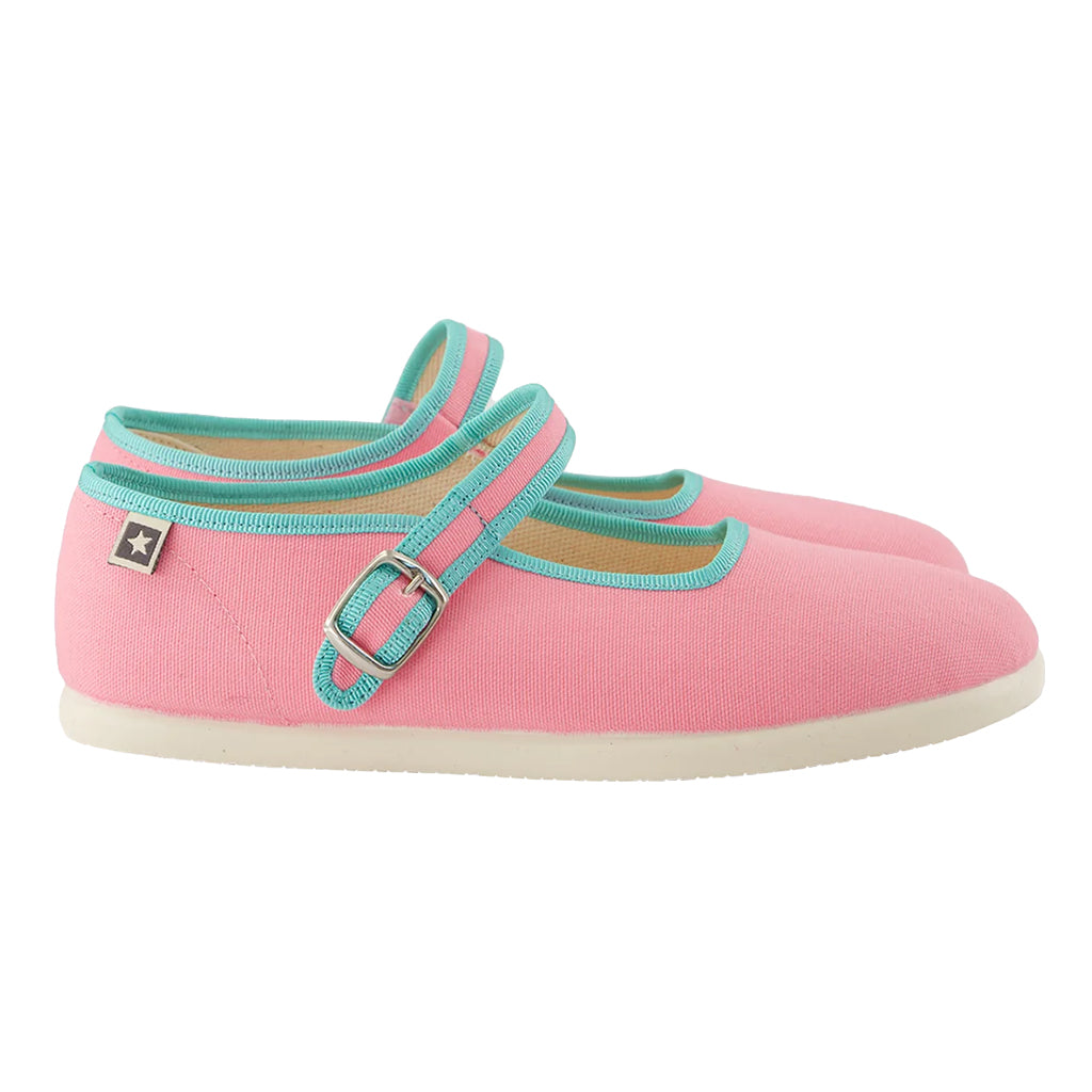 Bonton Child Jane Buckled Shoes Rose Pink Fiesta