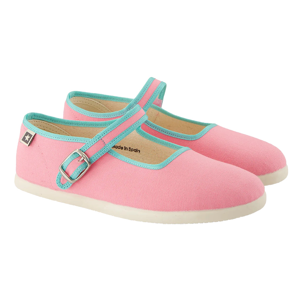Bonton Child Jane Buckled Shoes Rose Pink Fiesta