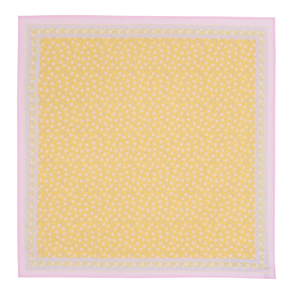 Bonton Child Scarf Foulfleur Yellow Floral Print