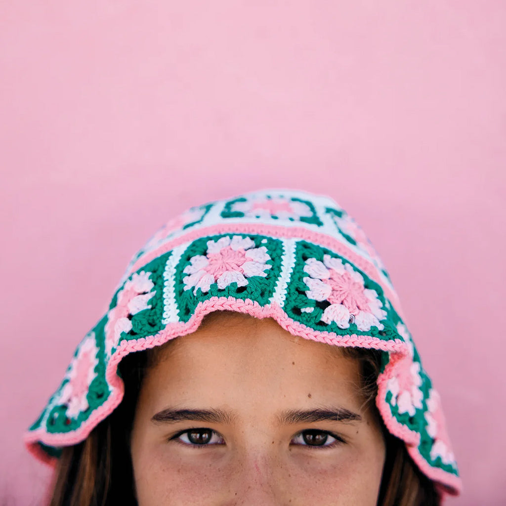 Bonton Child Nochet Hat Candy Pink