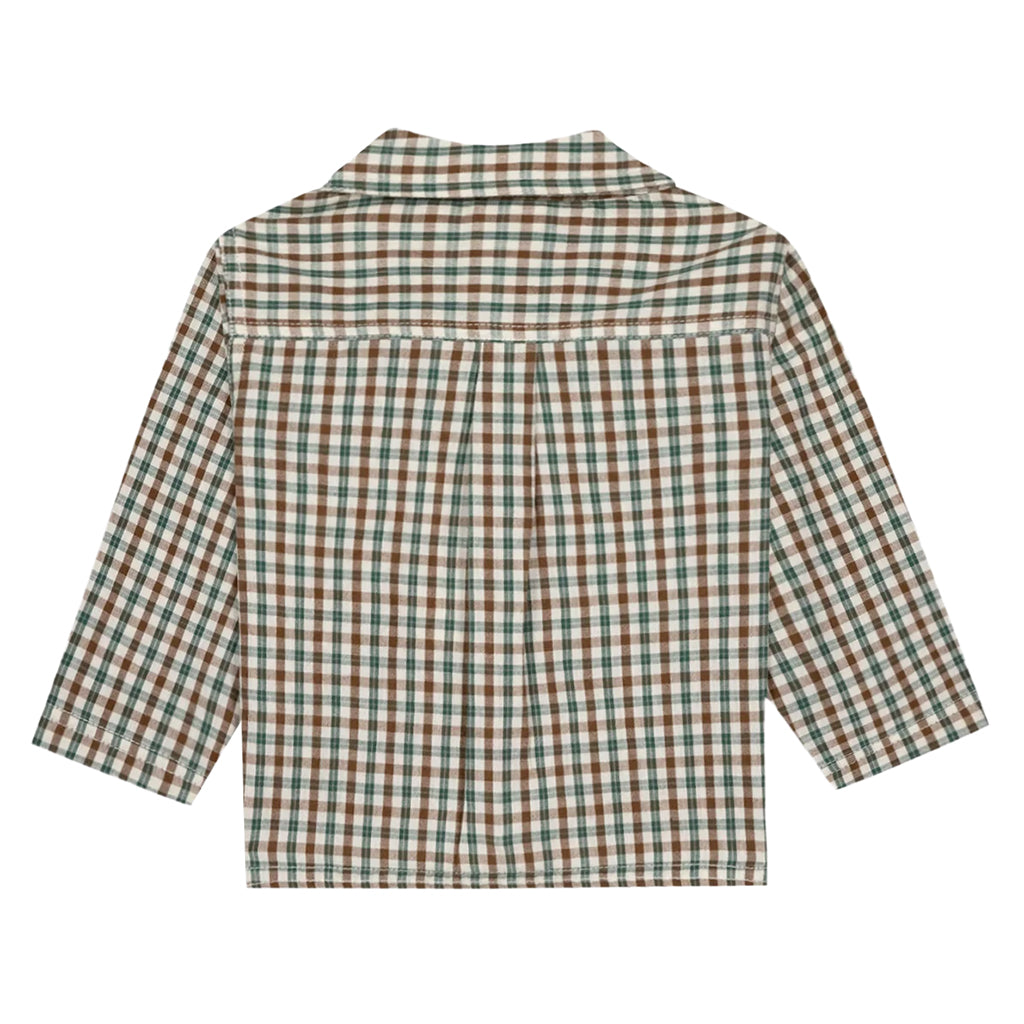 Bonton Baby Paf Shirt Mini Check Sunday Green