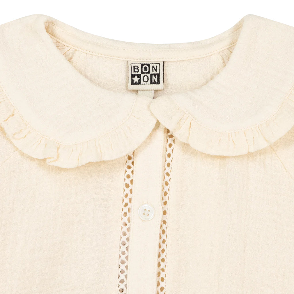 Bonton Child Figue Blouse Milk Cream