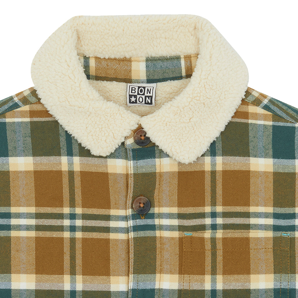 Bonton Child Pacha Shirt Outlander Check Green
