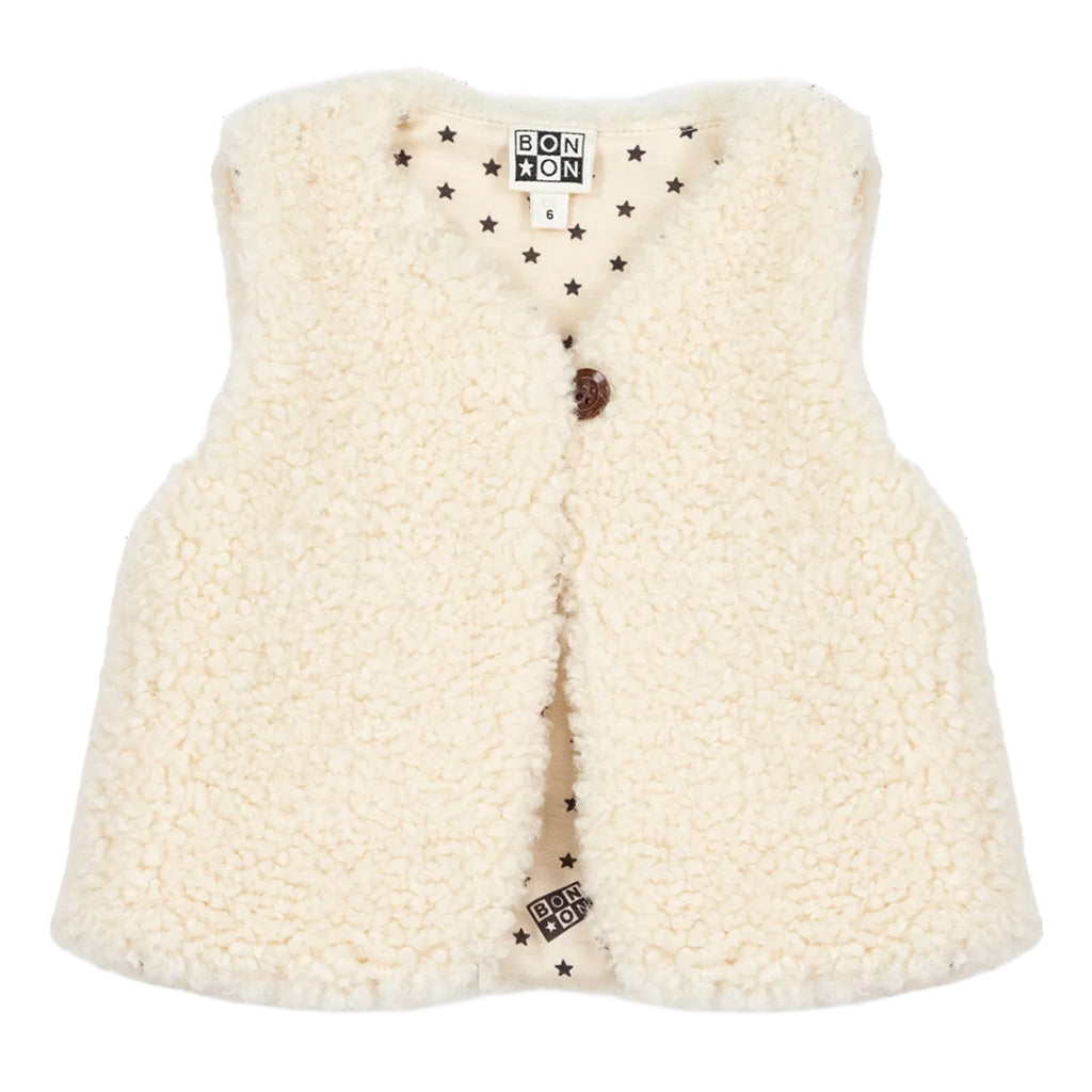 Bonton Baby Beti Vest Milk Cream