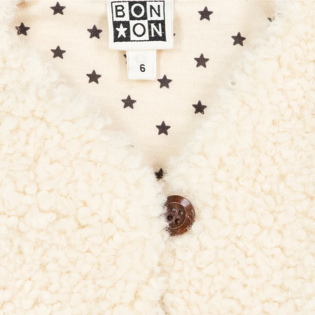 Bonton Baby Beti Vest Milk Cream