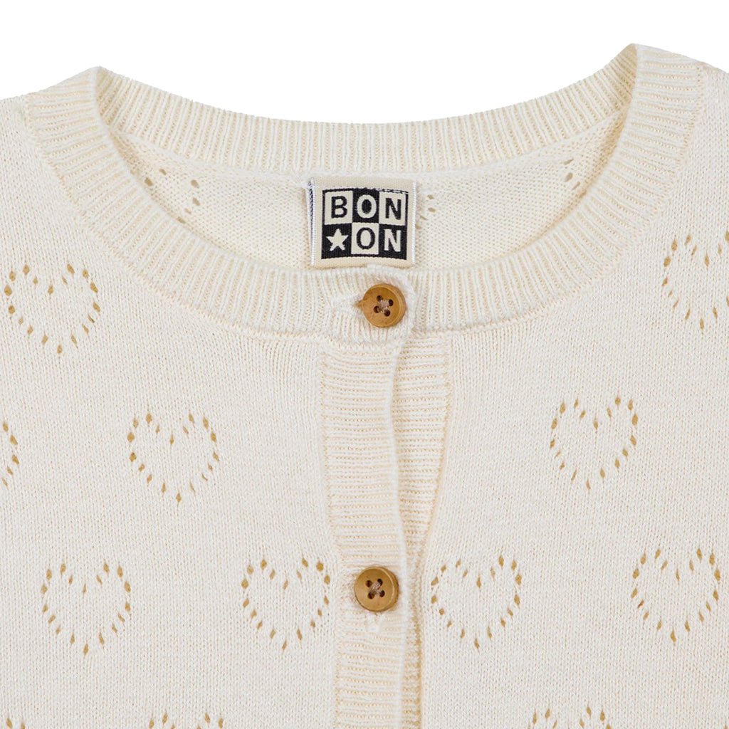 Bonton Baby Lilou Cardigan Milk Cream