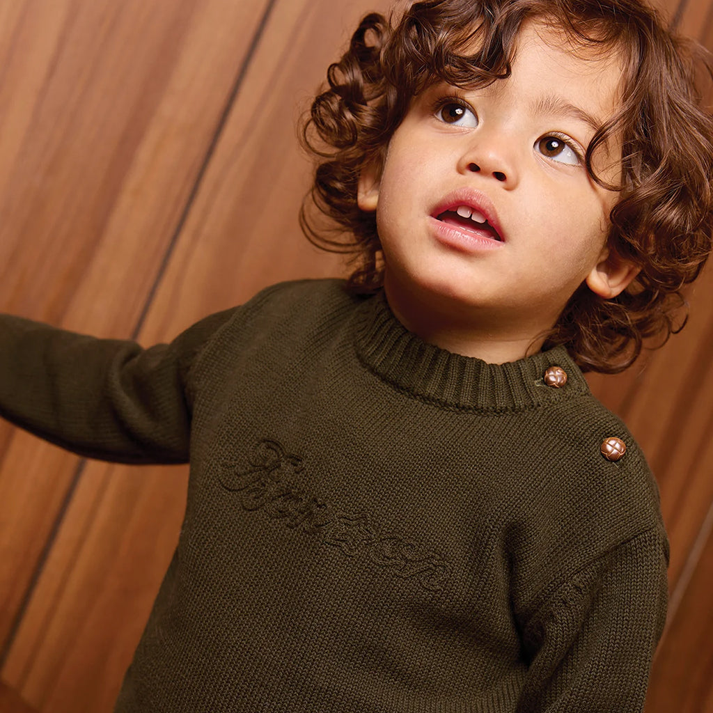 Bonton Baby Maylon Sweater Kaki Highland Green