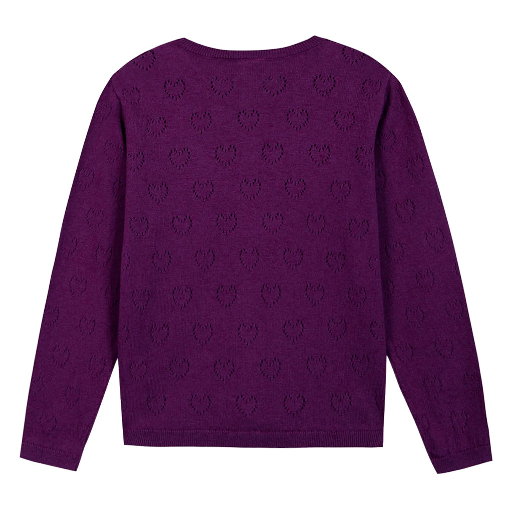Bonton Child Lilou Cardigan Purple Rain