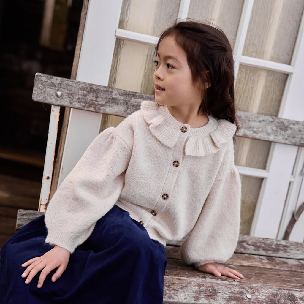 Bonton Child Paloma Cardigan Milk Cream