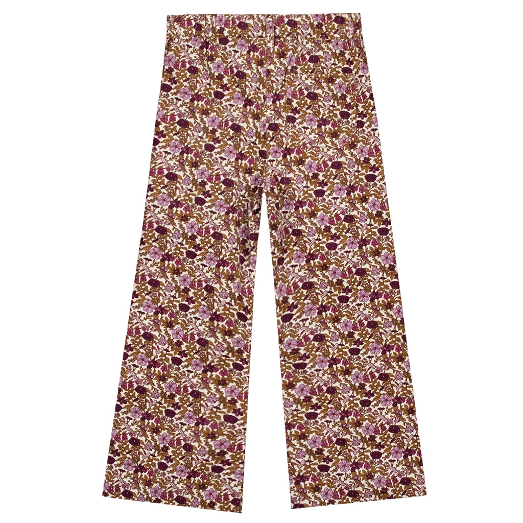 Bonton Child Paradisco Pants Swinging London Flower Print Purple