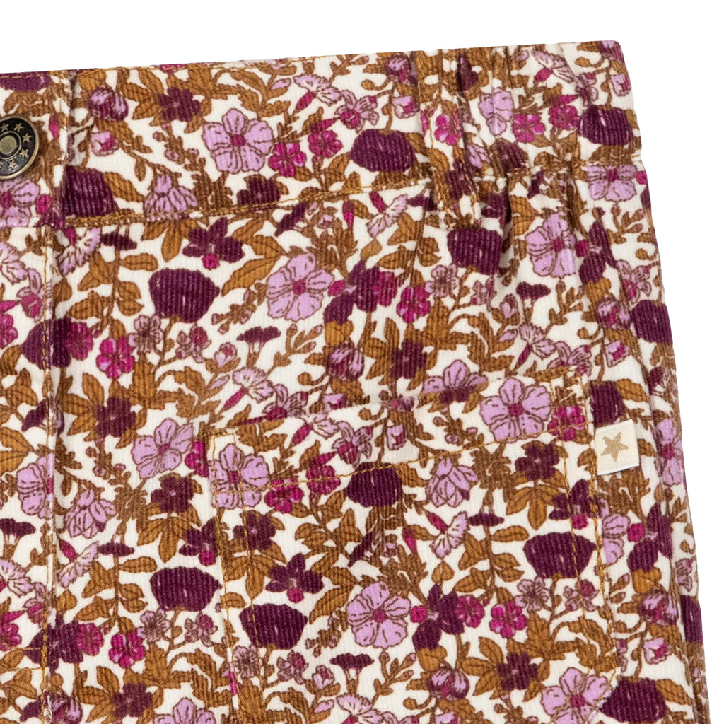 Bonton Child Paradisco Pants Swinging London Flower Print Purple