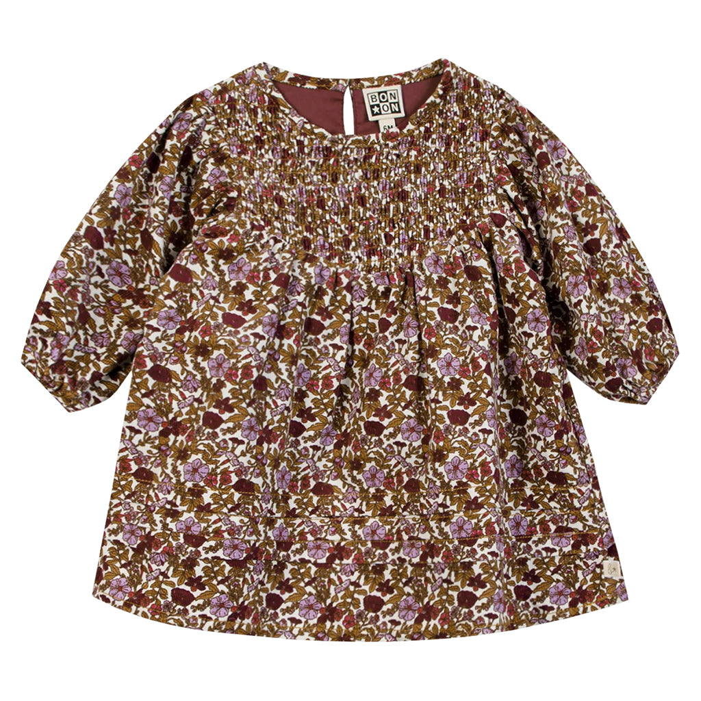 Bonton Baby Perle Dress Swinging London Flower Print Purple