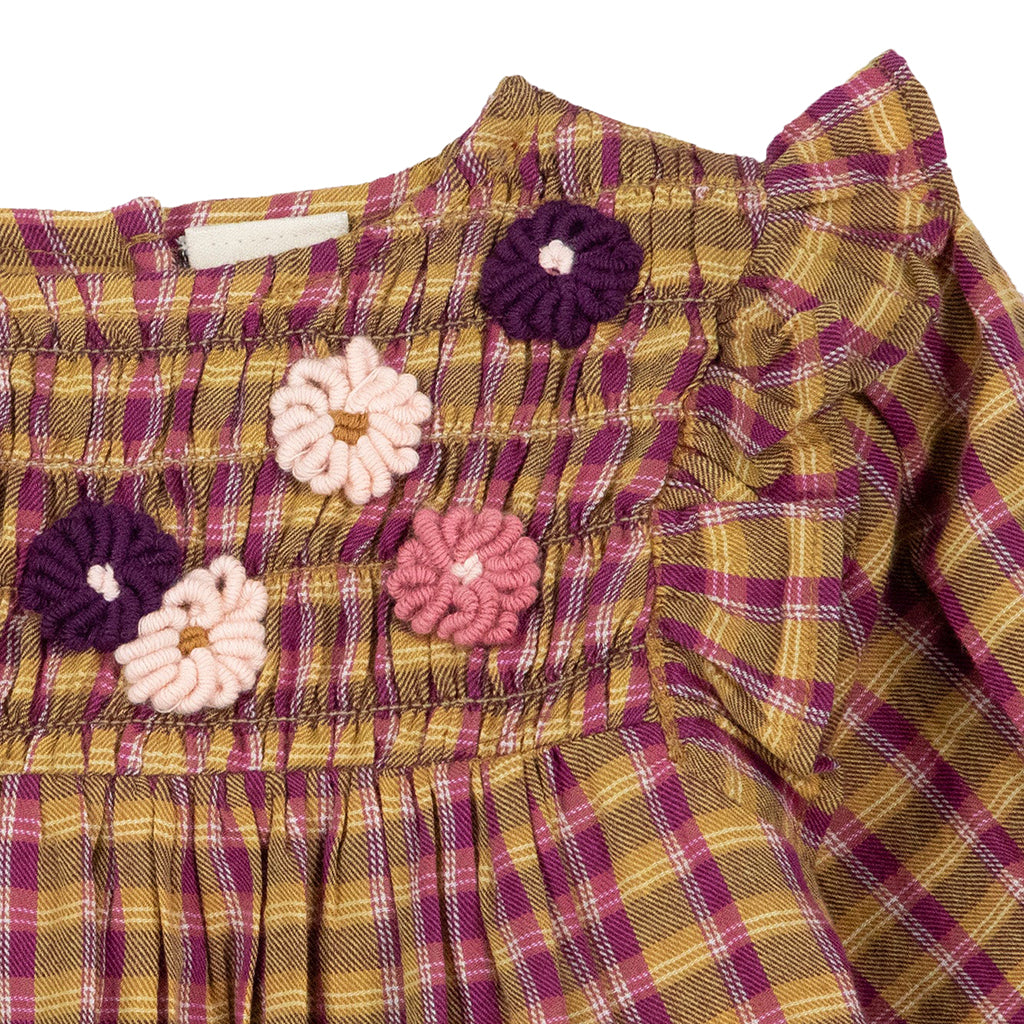 Bonton Baby Mirtle Dress Swinging London Brown Plaid