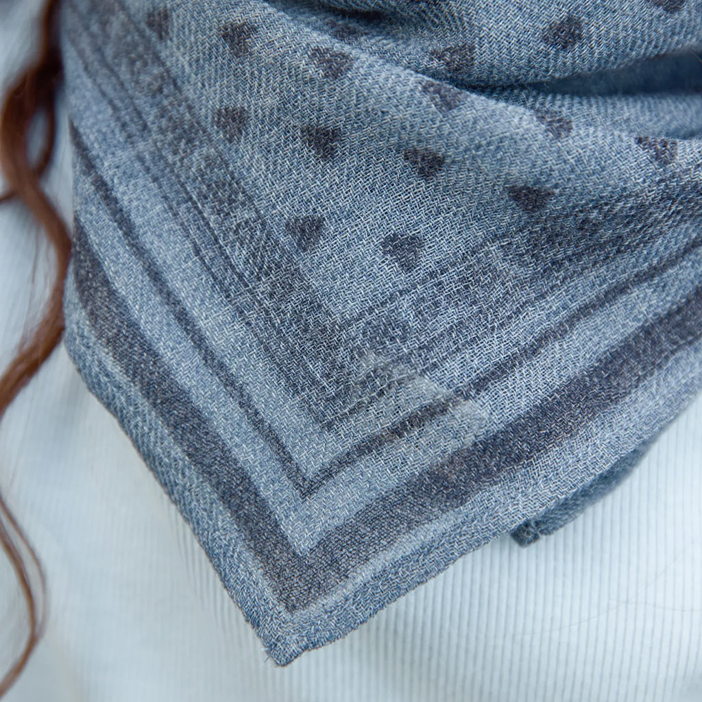 Bonton Child Love Scarf Blue Sea
