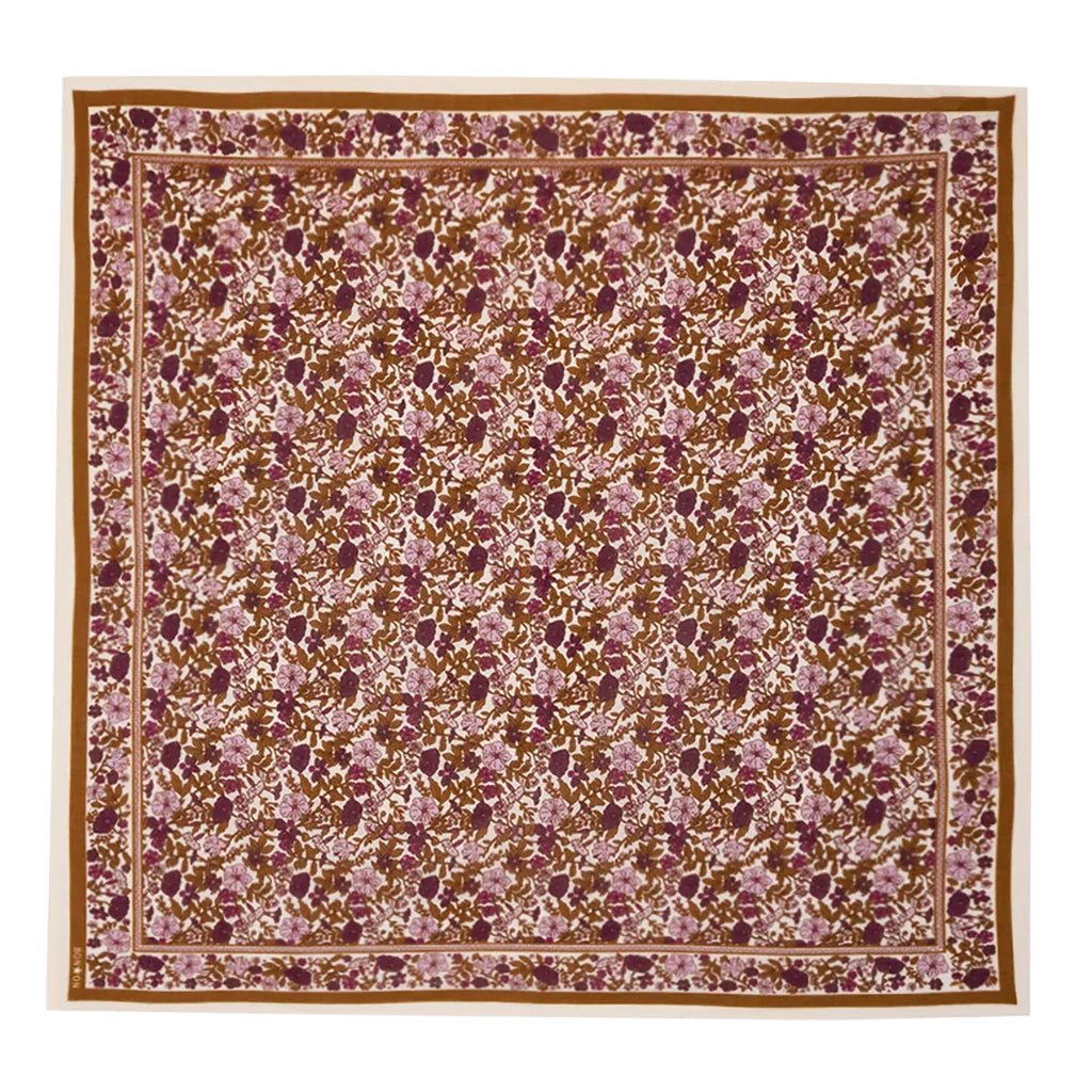 Bonton Child London Scarf Swinging London Flower Print Purple