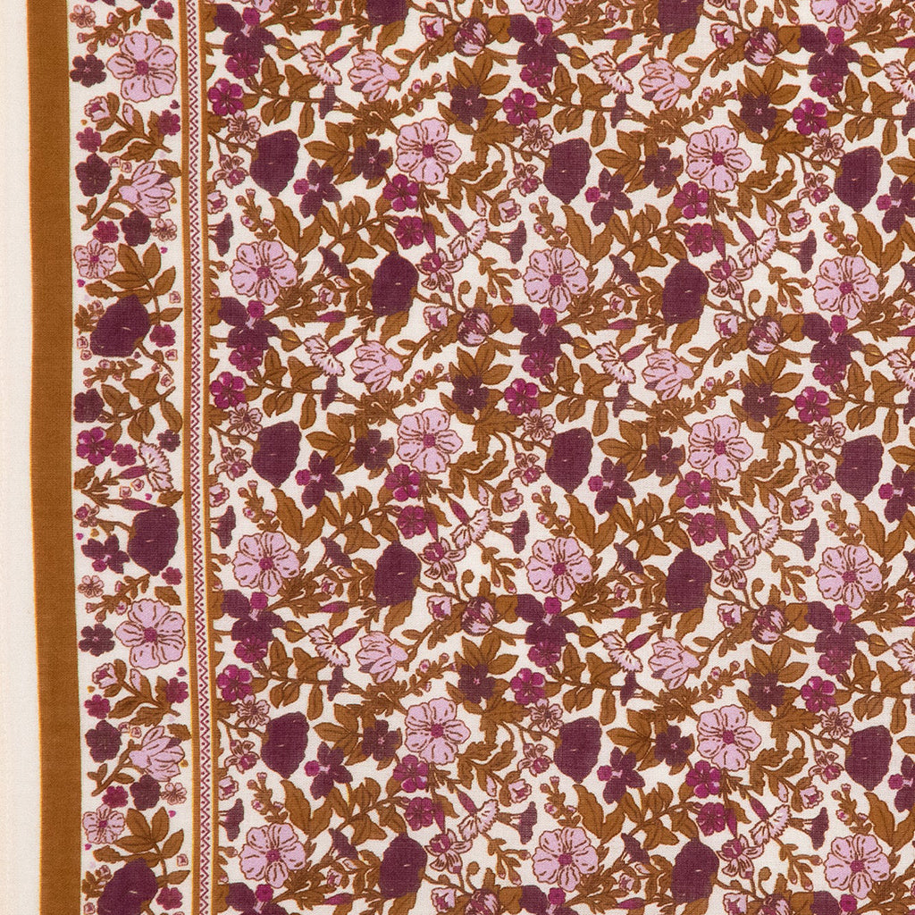 Bonton Child London Scarf Swinging London Flower Print Purple