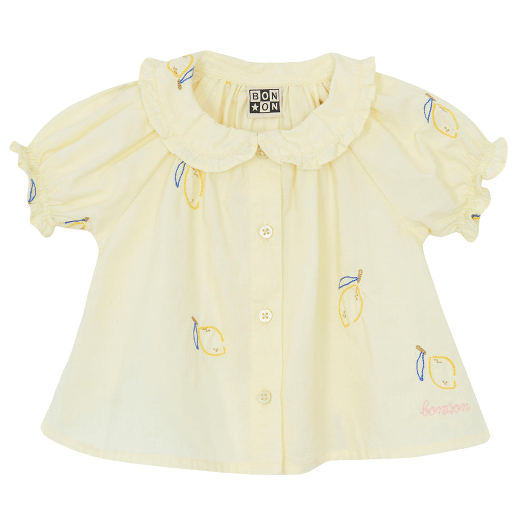 Bonton Baby Girl Aria Blouse Limoncello Yellow