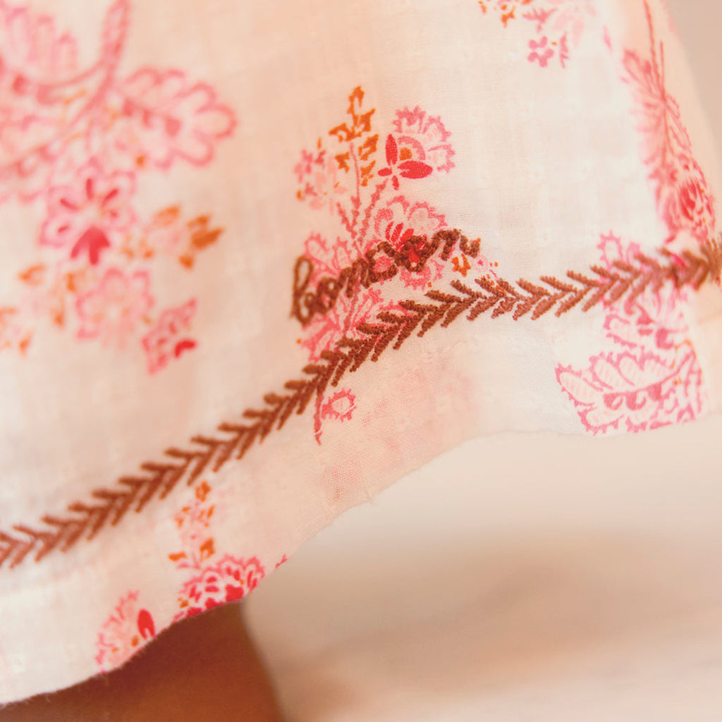 Bonton Baby Girl Colombe Dress Toscana Pink Floral Print