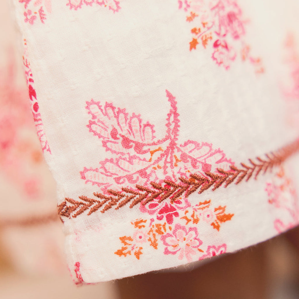 Bonton Baby Girl Colombe Dress Toscana Pink Floral Print