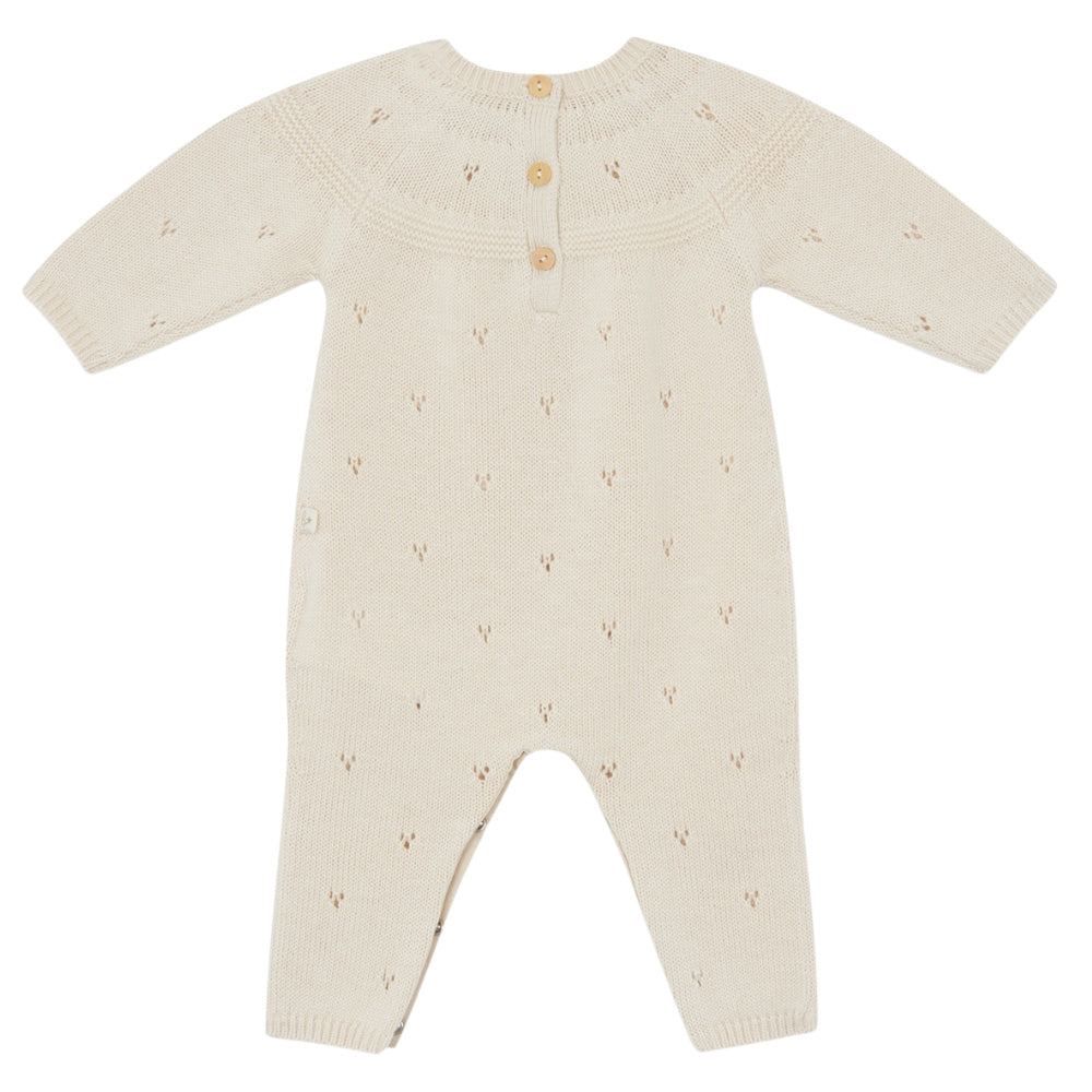 Bonton Baby Lalaland Knit Jumpsuit Ecru Cream
