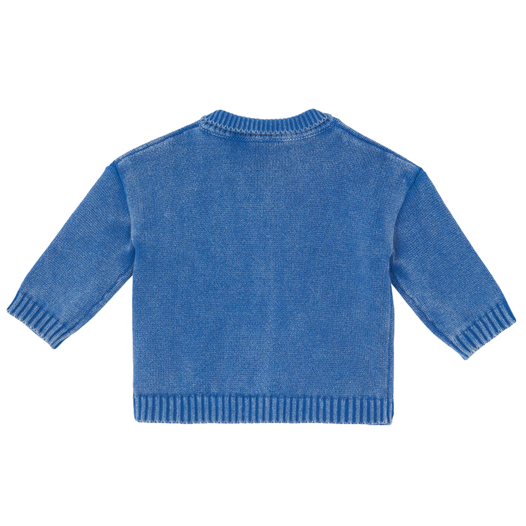 Bonton Baby Boy Lucien Cardigan Mediterranean Blue