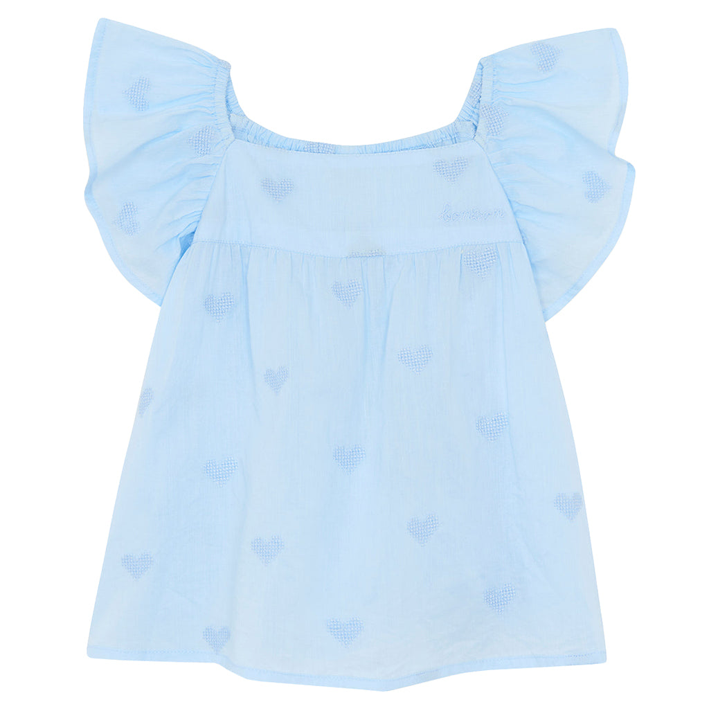 Bonton Baby Girl Reve Dress Aqua Blue