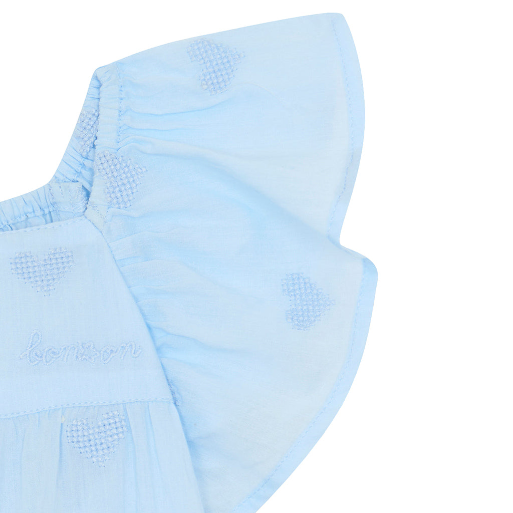 Bonton Baby Girl Reve Dress Aqua Blue