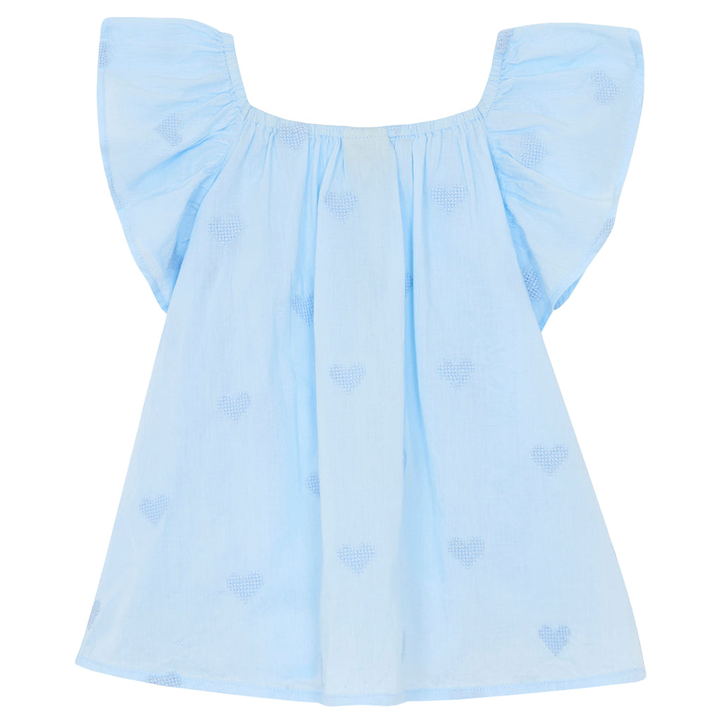 Bonton Baby Girl Reve Dress Aqua Blue