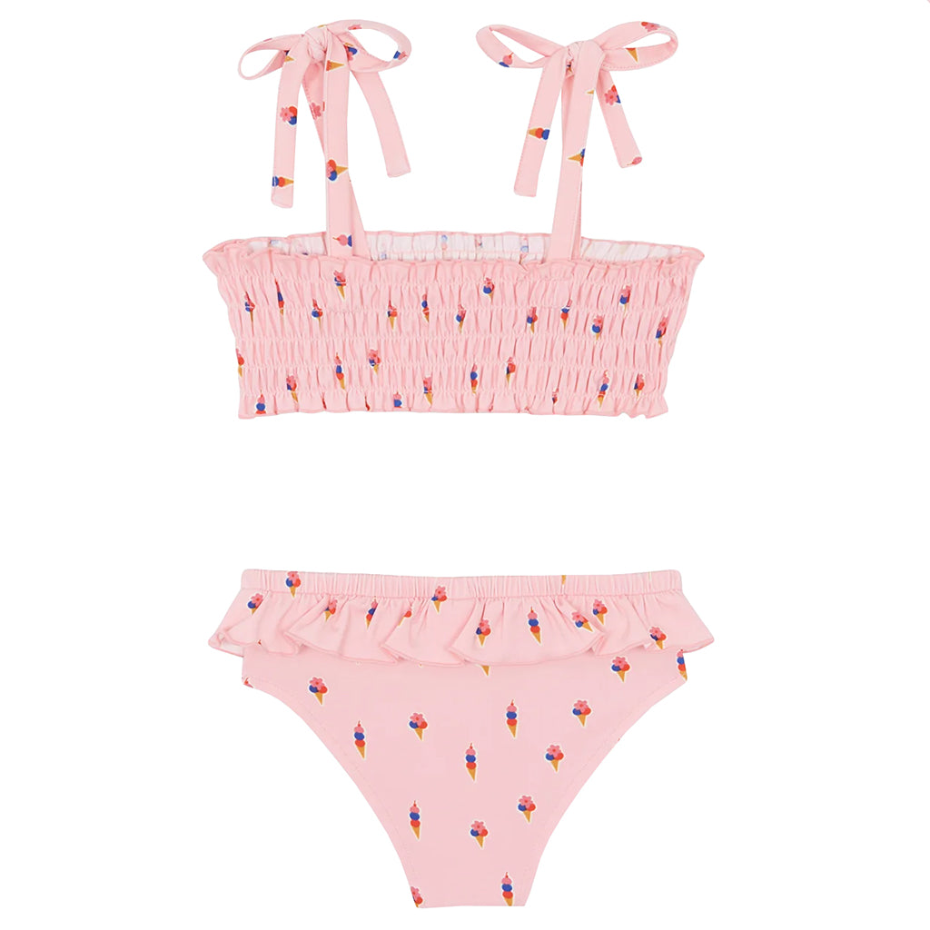 Bonton Child Girl Lagoon Swimsuit Gelato Pink Print Two Piece Bikini