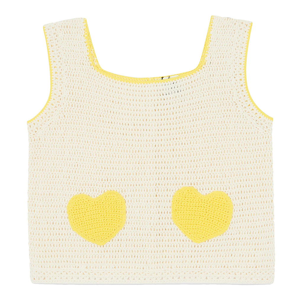 Bonton Child Girl Lanzarote Crochet Blouse Ecru Cream