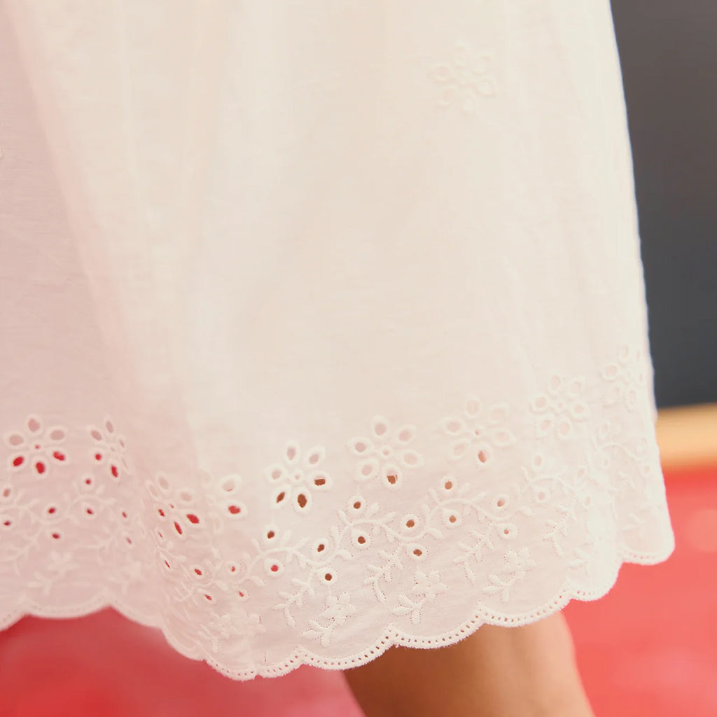 Bonton Child Girl Laura Dress Ecru White