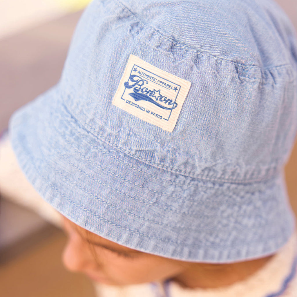 Bonton Child Bob Le Bob Hat Light Chambray Blue