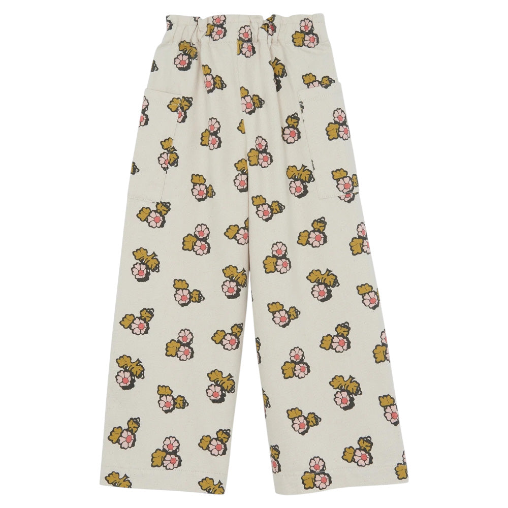 Bonton Child Liocha Pants Sheep Cream Floral Print